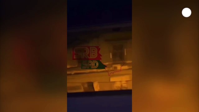 Jugadores del Partizan, envueltos en una violenta pelea callejera