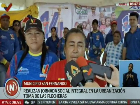 Apure | Habitantes de la urbanización Toma de las Flecheras fueron beneficiados por jornada social