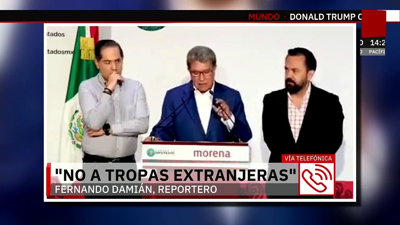Legisladores de Morena rechazan presencia de tropas extranjeras tras declaraciones de Trump