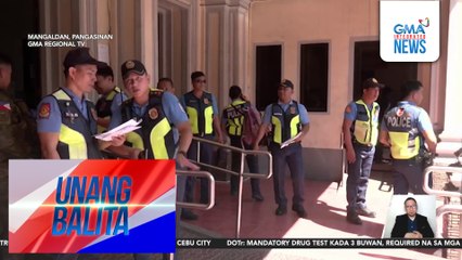 Mahigit 50 pulis, itinalagang magbantay sa mga polling precinct sa Mangaldan | Unang Balita