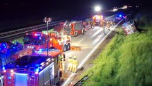 Wypadek autokaru na A4