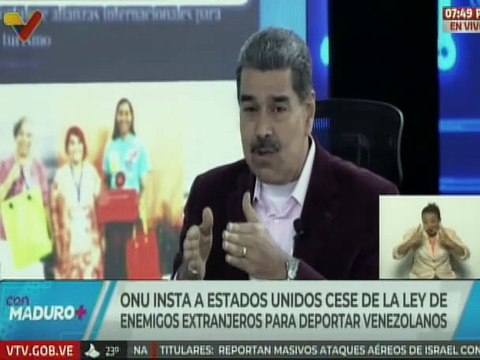 Jefe de Estado: La Ley de Enemigos Extranjeros de EE.UU. viola todos los derechos internacionales