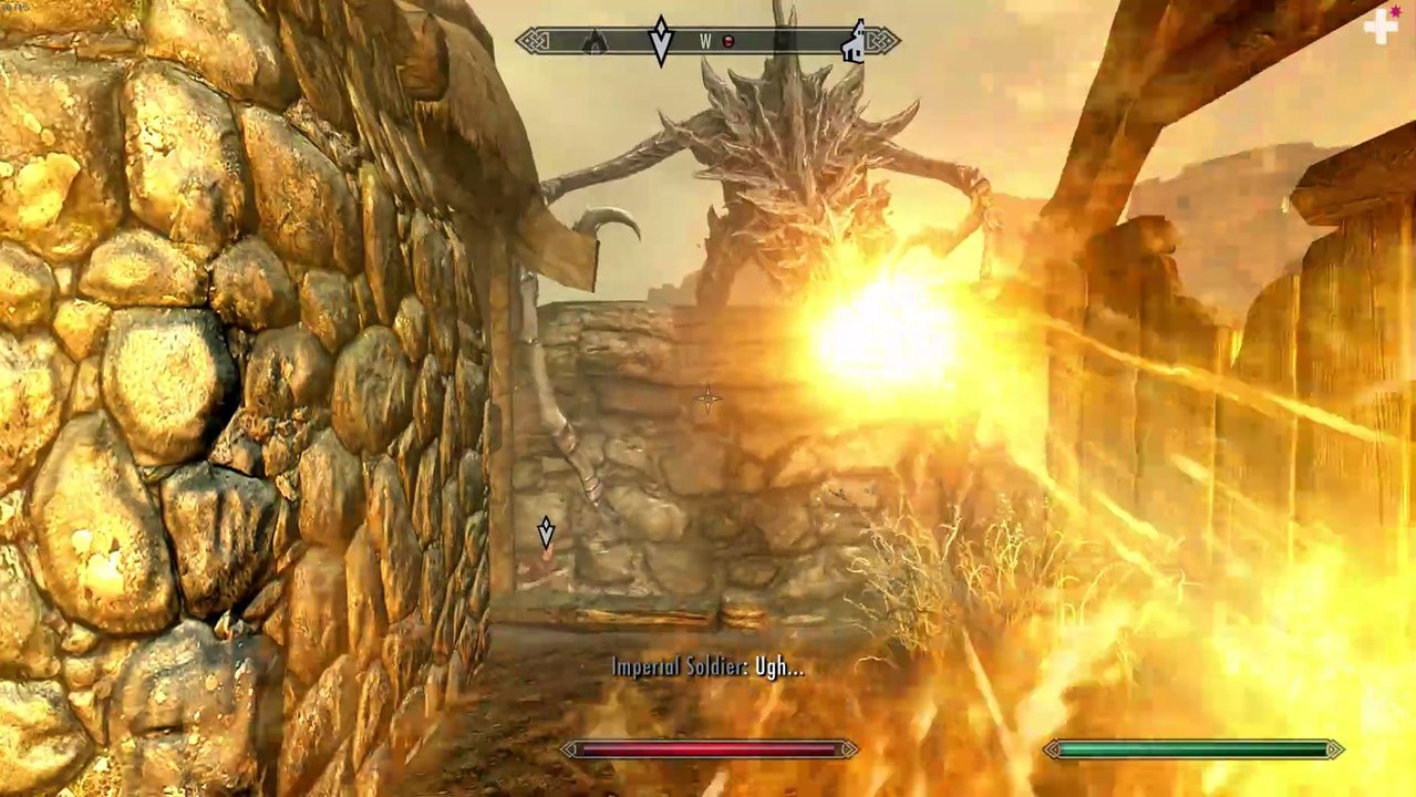 Skyrim SE. Fixed the AlduinPerch Scene in Helgen somewhat