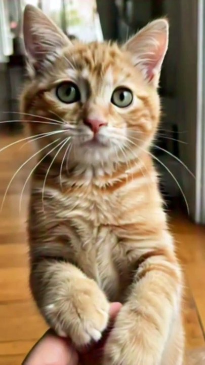 Cute orange cat