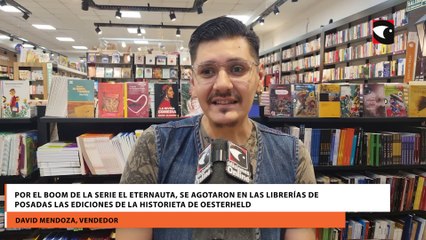 Por el boom de la serie El Eternauta, se agotaron en las librerías de Posadas las ediciones de la historieta de Oesterheld: hay lista de reservas y se disparó su valor