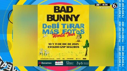 Bad Bunny anuncia conciertos en México