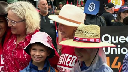 Queensland Labour Day turns into a victory march for ALP after big election win