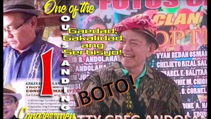 CONGRESSMAN ATTORNEY GREGORIO ANDOLANA One of the Most Outstanding Congressmen in the Philippines [8th, 9th & 10th Congress]