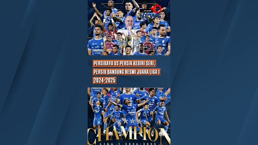Persibaya vs Persik Kediri Seri, Persib Bandung Resmi Juara Liga 1 2024-2025
