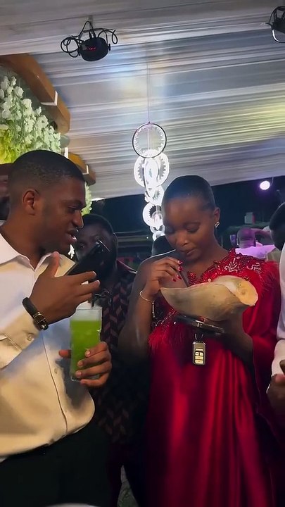 President Mahama's Son Sharaf Mahama Chilling With Girlfriend At A Party