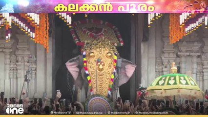 തെച്ചിക്കോട്ടുകാവ് രാമചന്ദ്രനെ കാണാൻ ജനസാ​ഗരം... കൊട്ടികയറി പൂരം