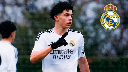 Enzo Alves, hijo de Marcelo, brilla con hat-trick en el Real Madrid Cadete A