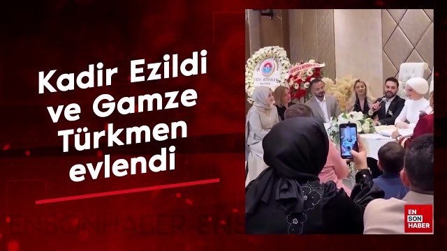 Kadir Ezildi ve Gamze Türkmen evlendi! Nikah kareleri gündem oldu