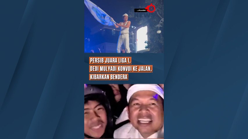 Persib Juara Liga 1, Dedi Mulyadi Konvoi ke Jalan Kibarkan Bendera