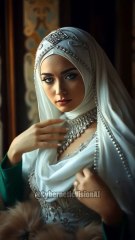 Decorative Hijab Style #hijabfashion #hijabstyle #hijab