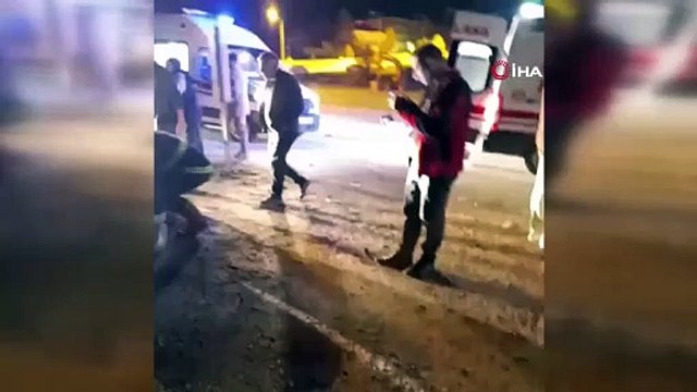 Kazada savrulan araç yayaların arasına daldı: Ortalık savaş alanına döndü!