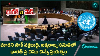 United Nations - Pakistan’s Anti-India Rant at UNSC Falls Flat | Oneindia Telugu