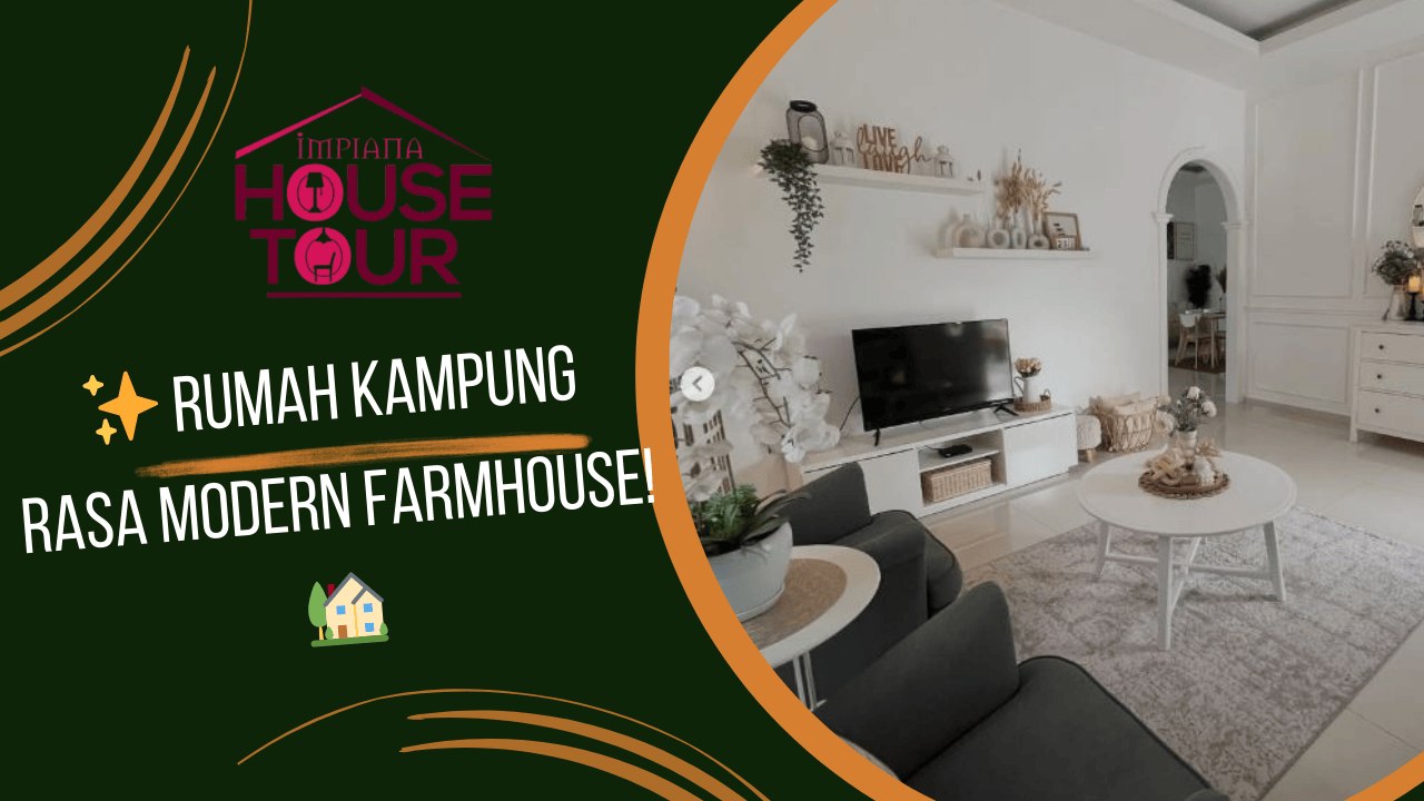 ✨ Rumah Kampung Rasa Modern Farmhouse! 🏡 Siapa kata rumah kampung tak boleh tampil bergaya?