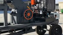 Mobile hammer crusher powered by diesel engine for fine sand making for limestone construction and demolition waste,  concrete block, brick, coal gangue, portable sand crusher, mobile hammer mill manufacturer