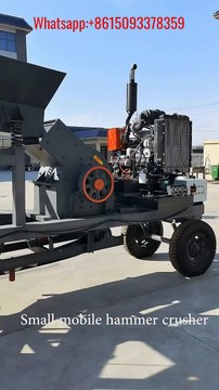 Mobile hammer crusher powered by diesel engine for fine sand making for limestone construction and demolition waste, concrete block, brick, coal gangue, portable sand crusher, mobile hammer mill manufacturer