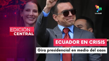 Pdte. Noboa viaja al exterior mientras el país enfrenta crisis de salud y seguridad