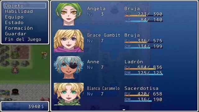 Probando mi juego de rpg maker en el intel celeron 2gb ram LINUX Español #3 - RJ ANDA #rpgmakervxace