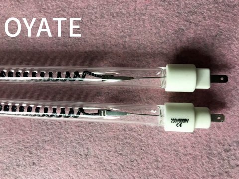 900w Carbon Medium Wave IR Lamp infrared heat emitter for food pre-heating