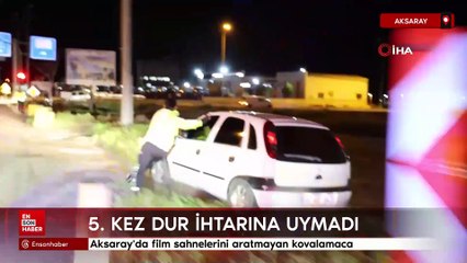 Aksaray'da film sahnelerini aratmayan kovalamaca