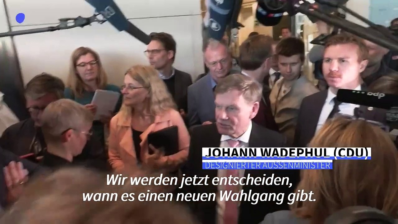 Kanzlerwahl: wadephul zeigt sich zuversichtlich