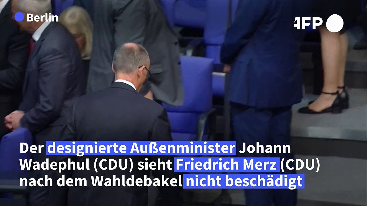 Nach Wahldebakel im Bundestag: Wadephul sieht Merz nicht beschädigt