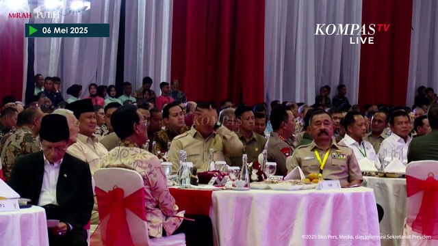 Kala Prabowo Duduk Samping Try Sutrisno di Pertemuan Purnawirawan TNI AD & Keluarga Besar TNI-Polri