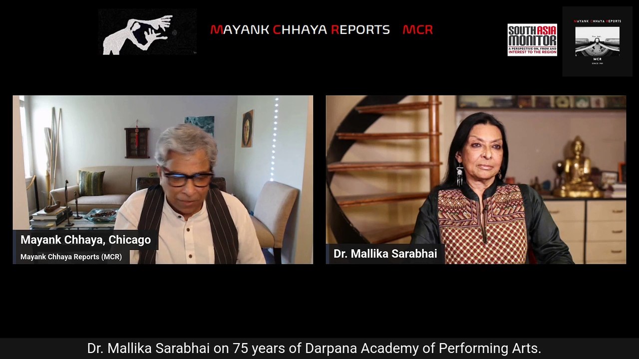 Mallika Sarabhai speaks with Mayank Chhaya on 75 years of an iconic performing arts academy | SAM Conversation