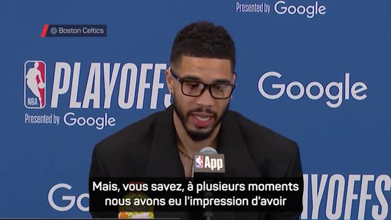 Boston Celtics - Jayson Tatum : "J'aurais pu mettre plus de pression"