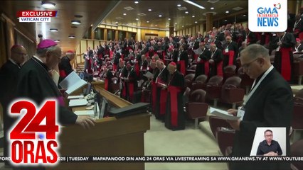 Pagsuporta sa sunod na Santo Papa, tiniyak ng mga kardinal sa pinakahuli nilang kongregasyon | 24 Oras