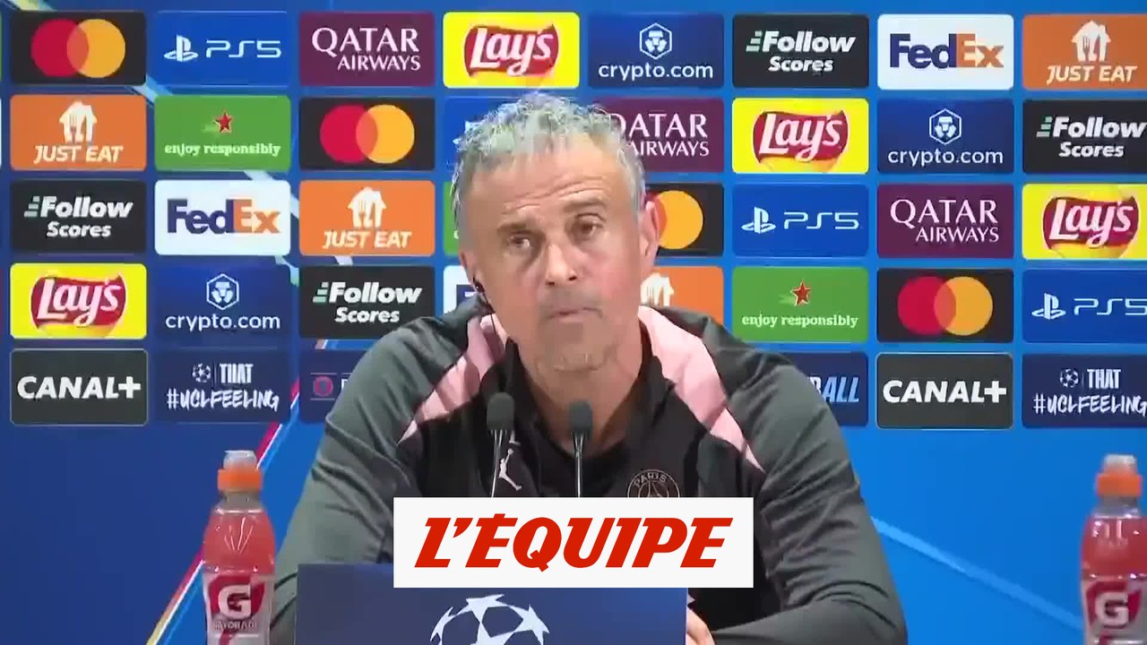 Luis Enrique : « Nous sommes là parce que nous l'avons mérité » - Foot - C1 - PSG