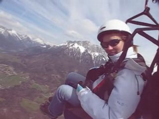 Paragliding lake annecy