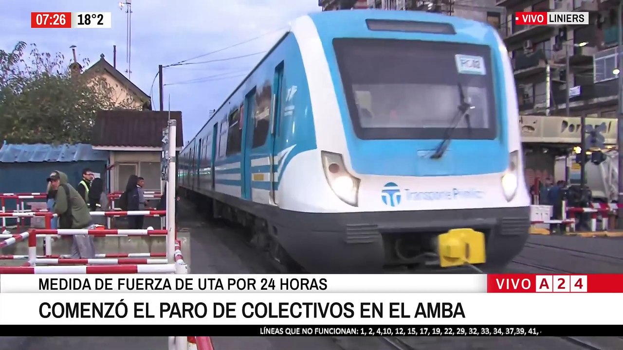 📢 COMENZÓ EL PARO DE COLECTIVOS EN EL AMBA
