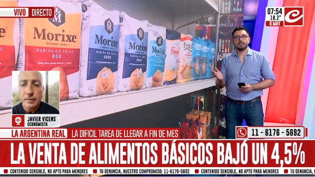 Los alimentos suben de precio mientras el consumo no para de caer