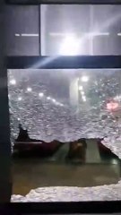 Tensión, piedras y colectivos rotos: estalló la violencia en medio del paro de transporte