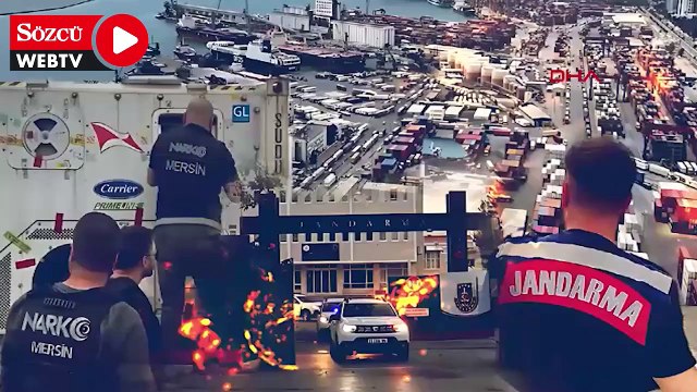 Mersin’de 24 paket halinde 28 kilo kokain, 680 litre sıvı metamfetamin ele geçirildi