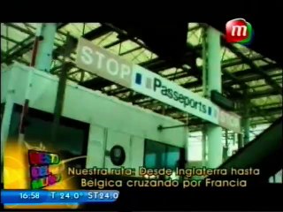 Cruzando en tren por el eurotúnel sin bajar del automóvil
