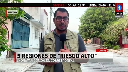 Cinco regiones de Chiapas en alto riesgo por incendios