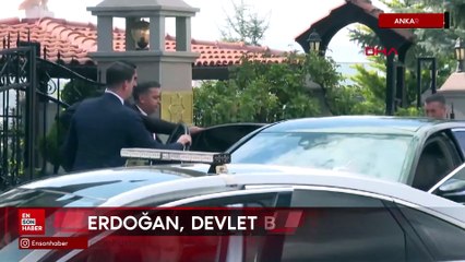 Erdoğan ile görüşecek olan Bahçeli, konutuna giriş yaptı
