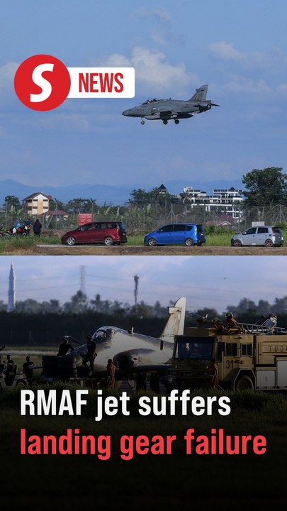 RMAF jet suffers landing gear malfunction at Alor Setar Airport