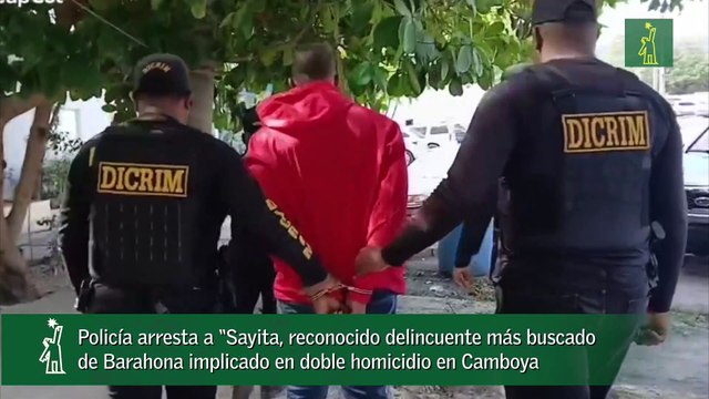 Policía arresta a “Sayita, reconocido delincuente más buscado de Barahona implicado en doble homicidio en Camboya