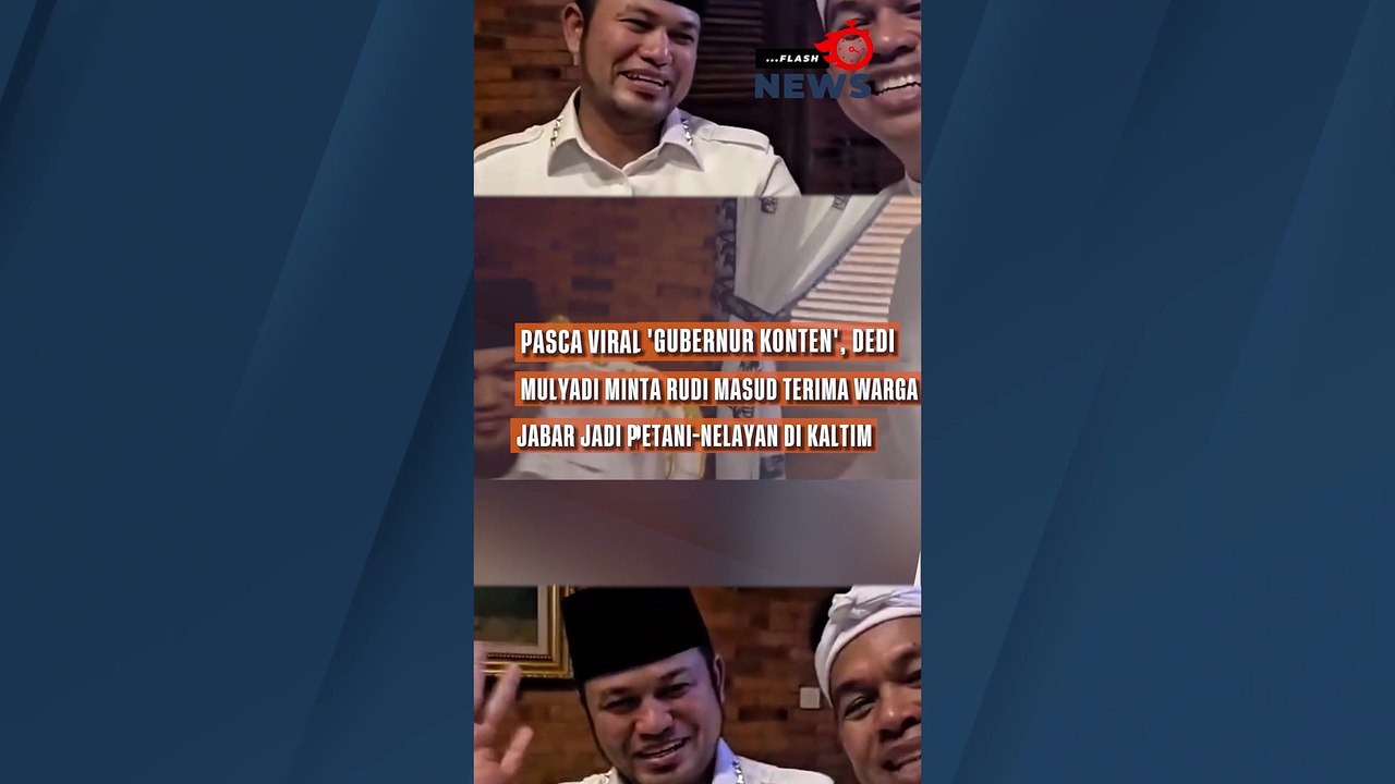 Pasca Viral 'Gubernur Konten', Dedi Mulyadi Kini Minta Rudi Masud Terima Warga Jabar Jadi Petani-Nelayan di Kaltim