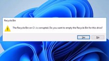 How do I fix my corrupted Recycle Bin on Windows 11 / 10 / 8 / 7