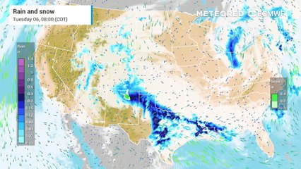 Widespread Rainfall Tracks Across the Southern U.S. and East Coast Through Midweek