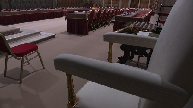 Vatican prepares Sistine Chapel for cardinals to vote on new pope