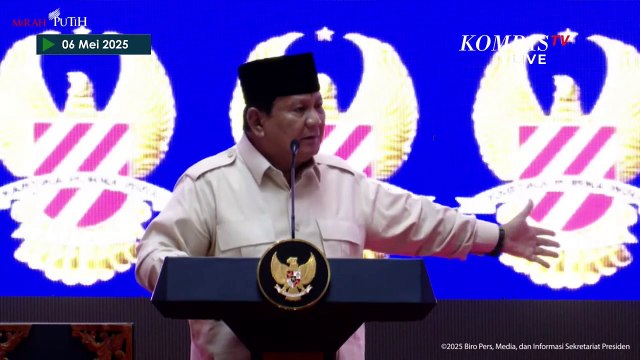 Kelakar Prabowo di Depan Try Sutrisno dan Luhut saat Pidato Acara Purnawirawan TNI